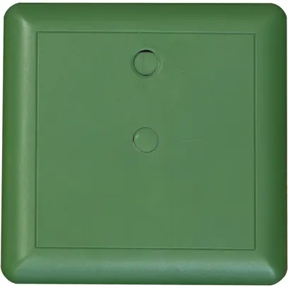 Couvercle à broches Ammer, 115×115mm, disque sélecteur, thermopl., vert RAL6001 