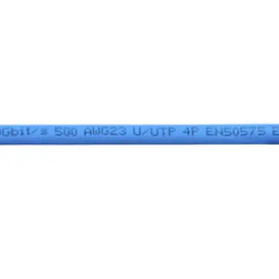 Câble informatique INFRALAN 500 U/UTP 4×2×0.57 LSZH 500MHz cat.6A, bleu, B2ca 