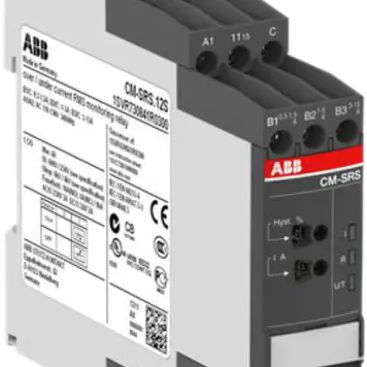 Relais de surveillance courant ABB monophasé 24…240VAC/DC 1C 