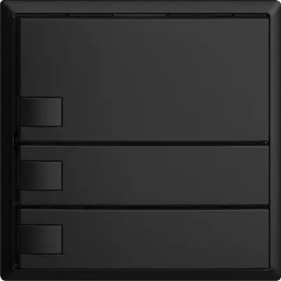 UP-Universaltaster 3×1T Steckklemme EDIZIOdue schwarz, ohne LED 