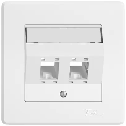 Kit de montage ENC EDIZIO.liv SNAPFIX® pour freenet cat.5e/6 adaptateur 2× bc 