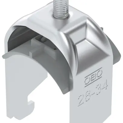 Brida rapida BET 2056 piede a N materia sintetica 28…34mm 1×cavo alluminio 
