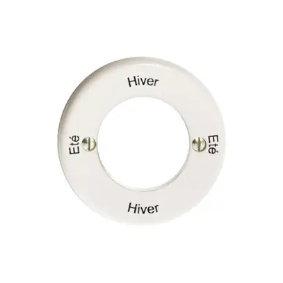 Kit front. Eté-Hiver-Eté-Hiver pour interrupteur rot. à clé blanc 