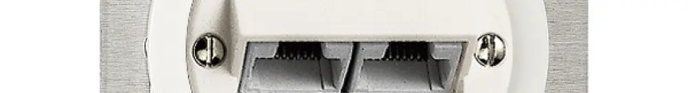 Scatola di raccordo INS JK stand. 2×RJ45 bianco 