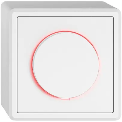 AP-Dimmer EDIZIO.liv SNAPFIX® bel.rt Phasenabschnitt 20…300W/20…300VA ws 
