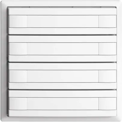 Pulsante KNX RGB EDUE, 250mW, s.LED, c.inserto carta, 8×pulsan., com.1×tasto, bi 
