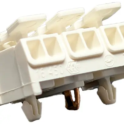 Morsetto di connessione 3P 0.5…2.5mm² leve azionamento messa a terra innesto bi 