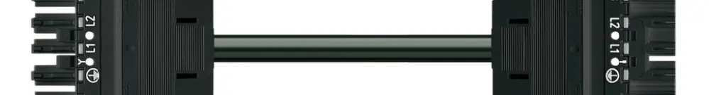 Cavo di connessione MIDI 5×1.5mm² 16A 400V 5m cod.A presa-spina nero Cca 