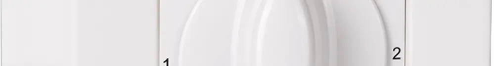 Interrupteur rotatif AP ATO 2/2L I-0-II blanc 