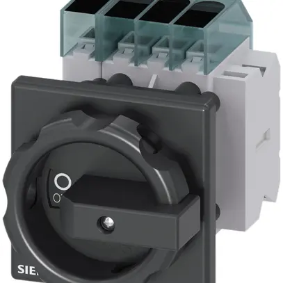 Interrupteur de charge Siemens SENTRON 3LD3 frontal 32A 3LN +1F/1O 66×66mm no 
