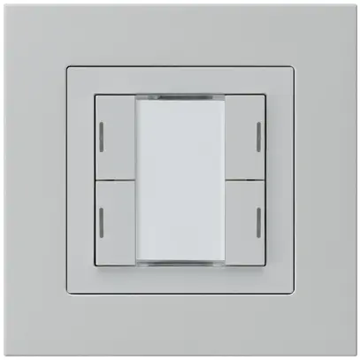 Tasto INC kallysto.pro KNX 4×LED RGB s/e-link grigio chiaro 