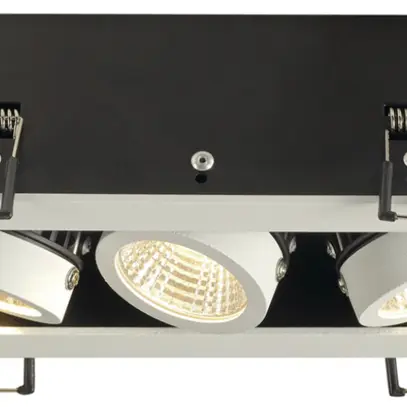 Downlight LED INC SLV KADUX DL, 3×6.2W 1830lm 3000K 38° IP20 blanc mat 