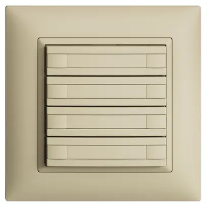 Pulsante KNX RGB INC EDUE FMI, 250mW, s.LED, c.carta, 8×pulsante, 1×tasto, van 
