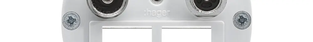 Intérieur pour prise multimédia Hager R/TV montage E 4dB 2GHz 