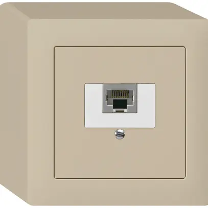 Boîte AP kallysto 1×RJ45s beige 