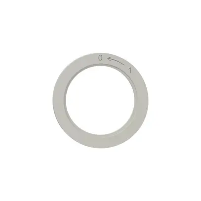 Disque indicateur NEVO, p.interrupteur rotatif, 0 <- 1, gris clair 