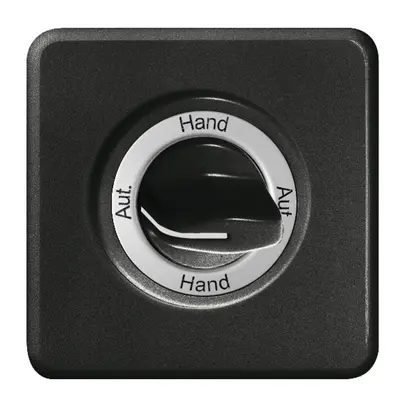 Kit frontal Aut.-Hand-Aut.- Hand pour interrupteur rotatif noir 