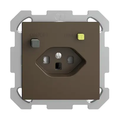 Presa INC EDIZIOdue T23 FI 30mA FM, shutter coffee 