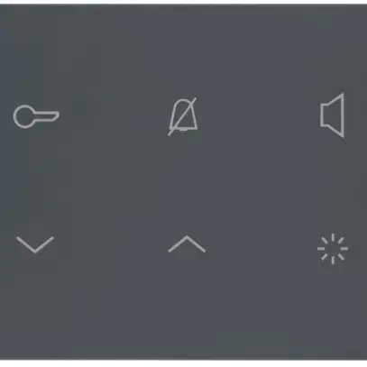 AP-Innenstation Audio Hager elcom.touch 2-Draht, anthrazit 