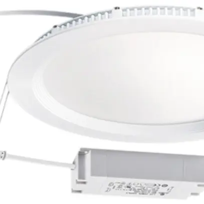 Downlight LED ESYLUX ELSA Ø225 ON/OFF 18W 3000K, blanc 