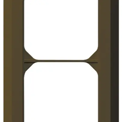 Cadre de recouvrement ENC kallysto.line 4×1 brun 92×272mm 