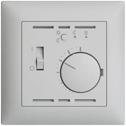 Kit frontale EDIZIOdue grigio chiaro 88×88mm per termost.ambiente 