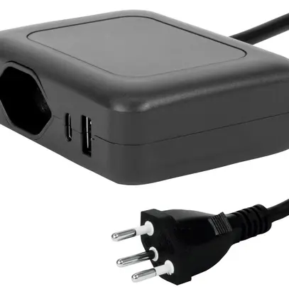 Stazione di carico Steffen IQ 1×T13 1×USB-A 1×USB-C antracite 