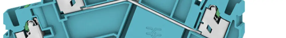 Durchgangs-Reihenklemme WM S3T 2.5mm² 22A 800V Feder 2×3 TH35 bl 