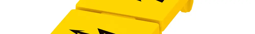 Warnschild PX WS PT 16 Blitzpfeil 12.2mm gelb/schwarz 