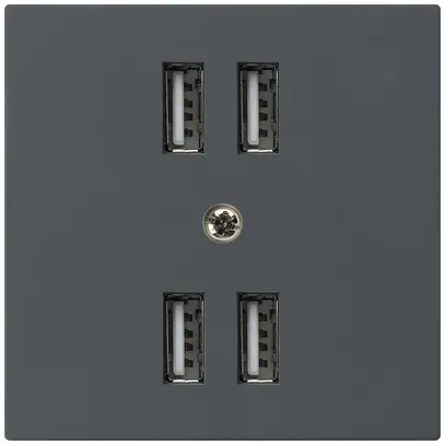 Presa 4×USB kallysto A 2400mA antracite 