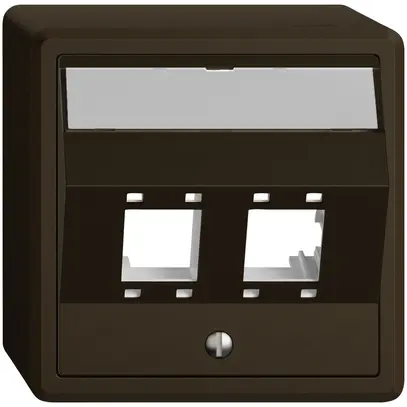 Kit di montaggio AP EDIZIO.liv SNAPFIX® per freenet cat.5e/6 2× ma 