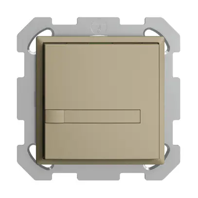 Pulsante KNX RGB INC EDUE, 250mW, s.LED, c.carta, 1×pulsante, com.1×tasto, sa 