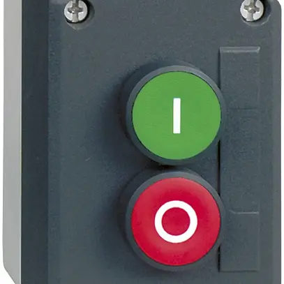 Poussoir AP Schneider Electric 2 éléments 1F vert + 1O rouge 
