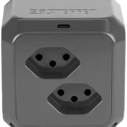Steckdosenleiste Steffen CUBE 8×T13 1×USB-C 1.5m anthrazit 