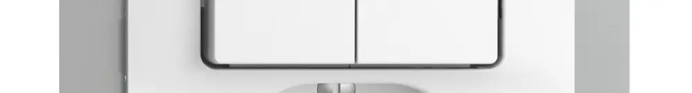 Combinaison ENC 2×A-R/1P+T13 EDIZIOdue blanc avec shutter 