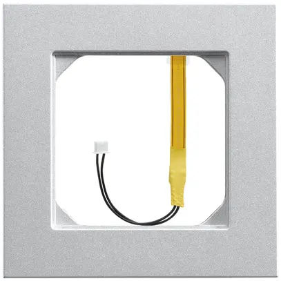 Telaio di copertura kallysto.pro 1×1 arktis per illuminazione angolo bianco 