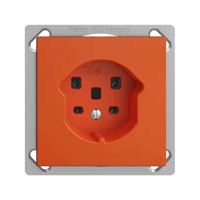 Presa INS EDIZIOdue T25 16A arancione, morsetti a vite 