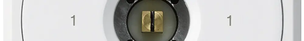 Interruttore a chiave quadrata INC robusto senza coperchio 0/1P bianco combi 
