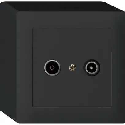 Prise de passage AP kallysto R/TV 23dB noir 