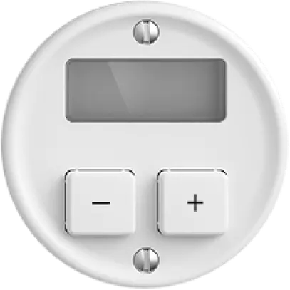 Thermostat d'ambiance KNX ENC STANDARDdue 2×avec LED RGB, blanc 