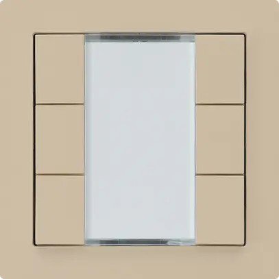 Poussoir universel ENC 6×KLA A sans LED beige 