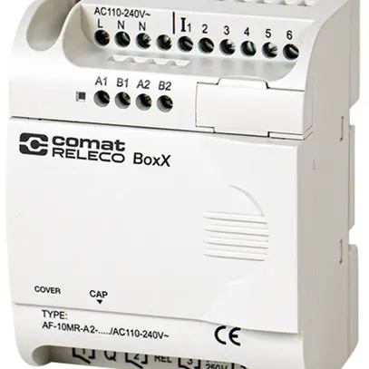 Unità base PLC ComatReleco AF-10MR-A2-CAP/AC110…240V, 6DI, 4×relè, 240VAC 