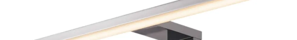 Lampada per specchio LED SLV DORISA, 7W 4000K 350lm lungo IP44 cromata 