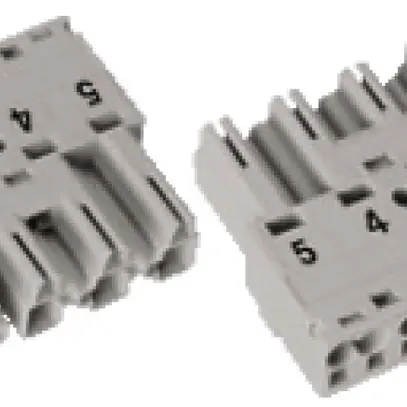 Spina WAGO 5L 2×0.5…4mm² grigio 