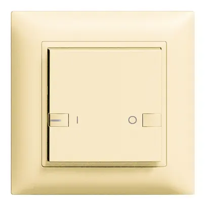 Poussoir ENC ZEP 1c/1t ON-OFF avec LED EDIZIOdue vanille 