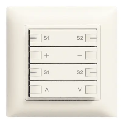 Variatore INC ZEP 2c/4t st. c/sec.mot.scen. EDIZIOdue bianco 