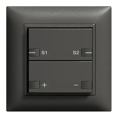 Kit frontal ENC varia.univ. scèn 1c/2t ZEP 88×88mm noir 
