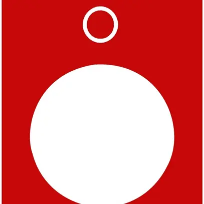 Plaquette indicatrice Schneider Electric symbole blanc 