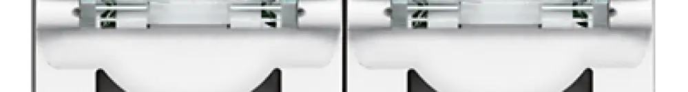 Prise INC MOS UTP 2×RJ45 blanc cat.5e 1mod. 