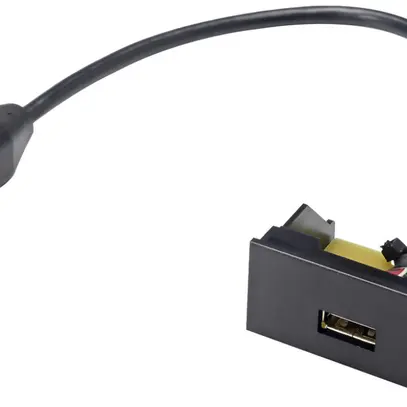 Module USB Cecoflex pour système de montage AV, USB-A/USB-B 2.0, câble, noir 